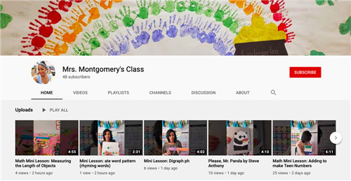 Mrs. Montgomery's Class YouTube Page Mrs. Montgomery's Class YouTube Page